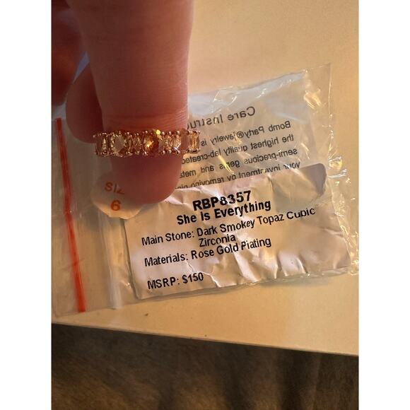 Bomb Party Ring Size 6 "She Is Everything" - Picture 2 of 6